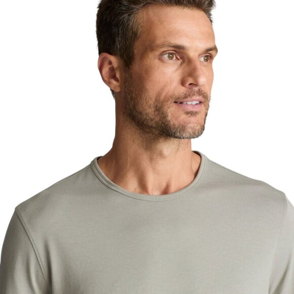 UNTUCKit EcoSoft Long Sleeve Tee Shirt- Light Green - Picture 3 of 4